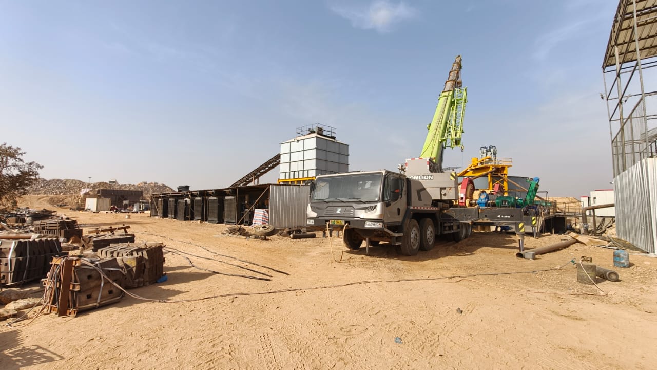 Extension d'infrastructure et montage industriel sur site minier